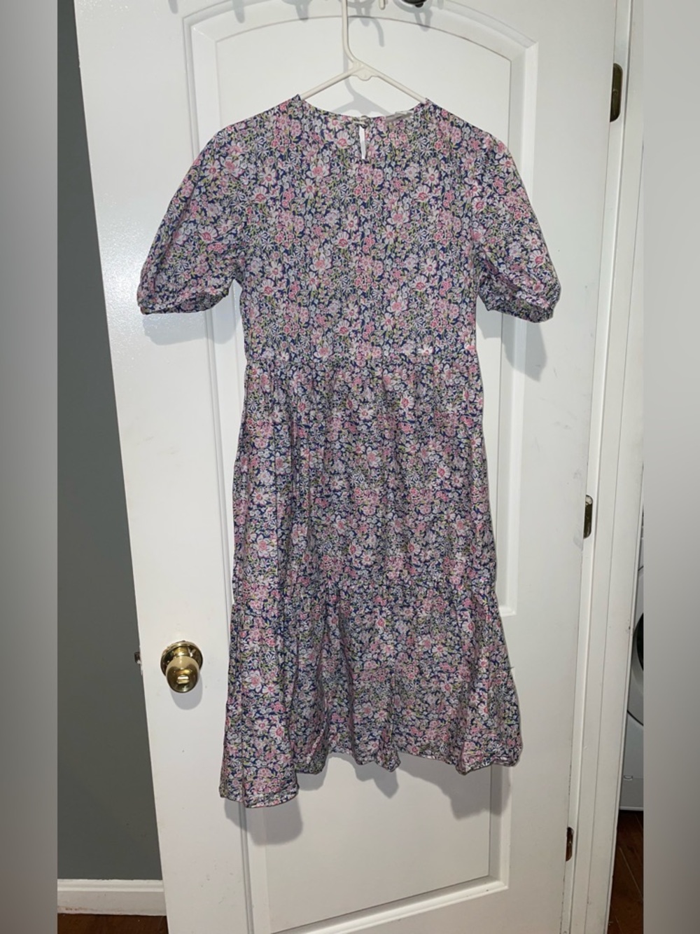 New! Casey Marks Madeline Floral Baby Doll Midi Dress 🌸 Small - Picture 7 of 12